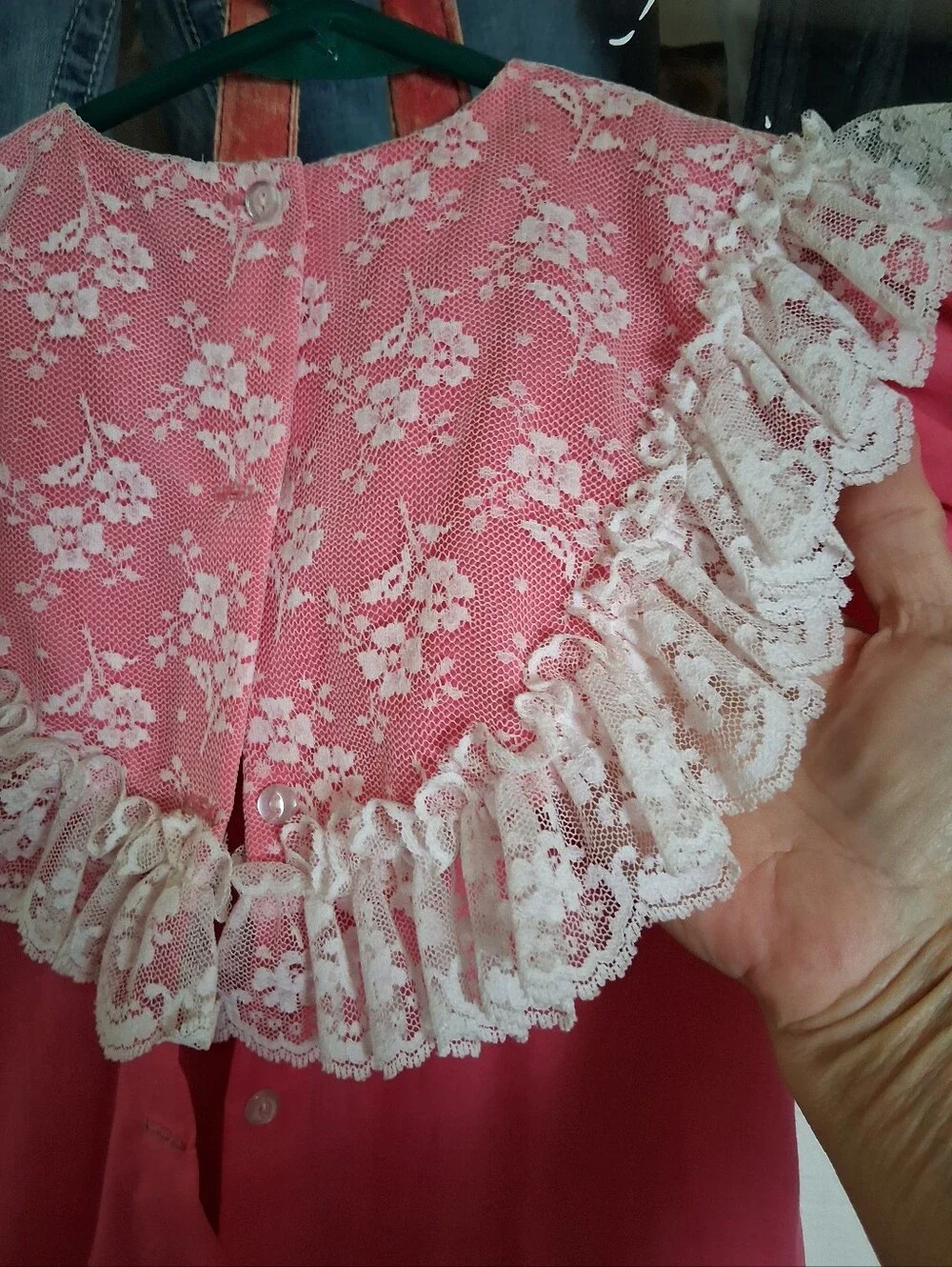 Ralph Lauren Pink Lace Overlay Dress